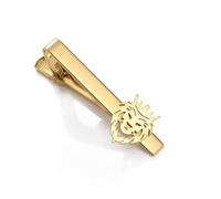 Hip Hop Lion Head Tie Clip for Men Him Stainless Steel Cool Animals King Tie Bar Clips Gothic Suit Busiess Wedding Party Business Formal Clothing Accessories Novelty Gifts, Gold, One size