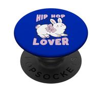 Hip Hop Lover Cute Bunny Rabbit Music Fan PopSockets Adhesive PopGrip
