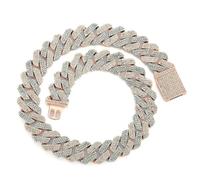 Hip Hop Necklace 20 MM Wide Bold Cubic present for Men Trendy Jewelry Accessory