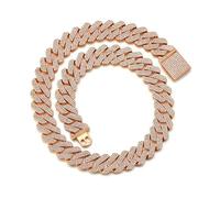 Hip Hop Necklace 20 MM Wide Bold Cubic present for Men Trendy Jewelry Accessory