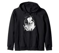 Hip Hop Ninja Shadow Warrior Hooded Face Rapper Streetwear Zip Hoodie