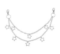 Hip Hop Pants Chain, Metal Star Jean Chain Belt Layering Pocket Chain Stylish Rock Wallet Chain Vintage Goth Waist Chain Punk Chain Body Accessories for Women & Man