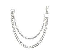 Hip Hop Pants Jean Chain Goth Punk Silver Trousers Chains Metal Thick Wallet Pocket Chains Silver Keychains Body Jewelry For Men And Women Ladies Belts
