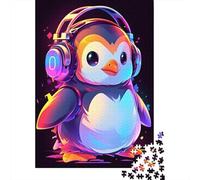 Hip Hop Penguin 1000 Piece Jigsaw Puzzle for Adults, 38x26cm/1000pcs, Screen-Free Leisure, Weekend Downtime And Year-Round Leisure