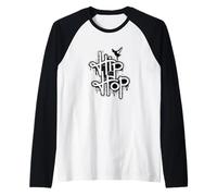 Hip Hop Rhythm and Rhymes Raglan Baseball Tee