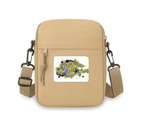 Hip-Hop Rock And Roll Bin Box Pattern Crossbody Bag Cell Phone Purses Handbag Shoulder Mini Bag