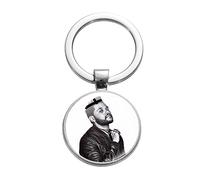 Hip-Hop Style Keychains Singer-songwriter The Weekend Glass Poster X.O Letter Print Handmade Key Chain Fashion Jewelry Gift
