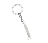 Hip Hop Style Keyring Metal Comb Pendant Keychain Edged Hair Styling Accessories For Fashion Women And Trend Setters, フリーサイズ