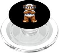 Hip Hop Style South Korean Flag Teddy Bear PopSockets PopGrip for MagSafe