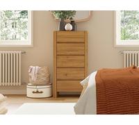 Hip Hop Tallboy Chest of Drawers 5 Drawers Ash