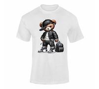 Hip Hop Teddy T Shirt - Cool Streetwear Teddy Bear Graphic Tee for Men & Women, Urban Rap Style Top