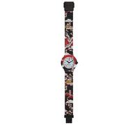 Hip Hop Time-Only I Love Japan Women's Watch, Black with Japanese Print Herons and Cherry Blossoms, with Soft Silicone Water Resistant Strap HWU0861