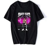 Hip Hop Travis Scotts Astroworld Wish You were Here T-Shirt Printed Tee Graphic Short-Sleeve for Men Black M