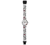 Hip Hop, Women's Watch, Heart by Heart Collection, Watch for Women with Stamped Silicon Bracelet, 32 mm Case, 3H Miyota 7T35 Quartz Movement