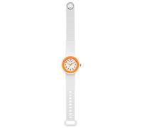 HIP HOP WOMEN'S Watch HERO.DOT Dial MONO-COLOR WHITE Movement ONLY TIME - 3H QUARTZ and WHITE SILICONE STRAP HWU1134