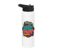 Hip Hop Ya Don't Analog Beats Throwback Music Era 80s 90s Stainless Steel Insulated Water Bottle