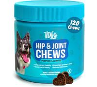 Hip & Joint Care for Dogs - 120 Pumpkin Flavour Soft Chews - Joint Support Max Formula with Natural Anti-Inflammatory Ingredients for Mobility & Joint Pain Relief