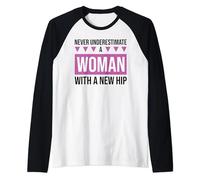Hip joint replacement surgery arthroplasty Raglan Baseball Tee