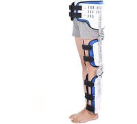 Hip Knee Ankle Foot Fixation Orthosis, Adjustable Hinged ROM Knee Hip Brace Leg Fracture Foot and Orthotics of Lower Limbs,Left-M
