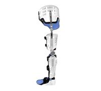 Hip Knee Ankle Foot Orthosis Adjustable Knee Joint Fixed Brace Full Leg Brace Knee Support Breathable Thigh Knee Ankle Foot Supports Orthosis,Style B,Left,Style a-Left