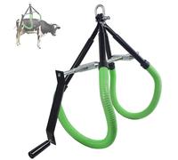 Hip Lift Tool, Heavy Duty Cattle Lifter with Protective Rubber Pads, Adjustable Livestock Device for Downer Cows, Birthing, Milking & Veterinary Applications