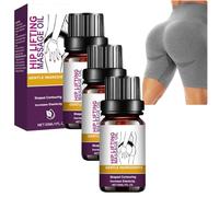 Hip Lifting & Firming Massage Oil for Women, Plumping Booty Serum for Rounder, Fuller-Looking Buttocks | Tightening & Lifting Oil for Buttocks, HIPS & Thighs | Fast-Absorbing, Non-Greasy 30ml (3PCS)
