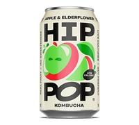 Hip Pop Apple Elderflower Kombucha 330ml Can [Pack of 12]