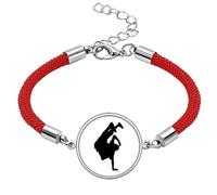 Hip Pop Handstand Performance Dancer Lucky Red String Bracelet Rope Bracelet Handmade