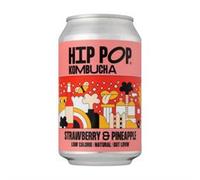 Hip Pop Hip Pop Kombucha Strawberry & Pineapple 330 ml (case of 12 cans)