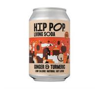 Hip Pop Hip Pop Living Soda Ginger & Turmeric 330 ml (case of 12 cans)