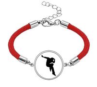 Hip Pop Jumping Performance Dancer Lucky Red String Bracelet Rope Bracelet Handmade
