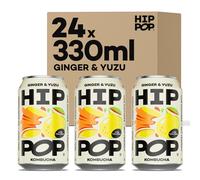 Hip Pop Kombucha, Ginger & Yuzu, Low