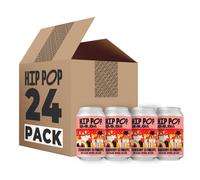 Hip Pop Kombucha, Low Calorie, 100% Natural, Vegan, Strawberry & Pineapple, 24 x 330 ml