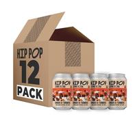 Hip Pop Living Soda, Ginger & Turmeric, Low Calorie, 100% Natural, Vegan, 12 x 330 ml
