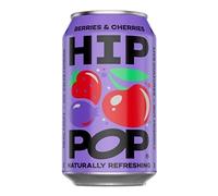Hip Pop Natural Soda Berries & Cherries 330ml [Pack of 12]