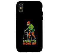 Hip Recovery Rockin The Bionic Hip Fun Womens Get Well Case for iPhone X/XS