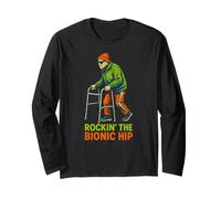 Hip Recovery Rockin The Bionic Hip Fun Womens Get Well Long Sleeve T-Shirt