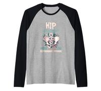 Hip Replacement Performance Upgrade Recovery Surgery Hipster Raglan Baseball Tee