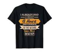 Hip Replacement Surgery New Hip Courage Recovery Get Well Value Graphic T-Shirt