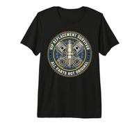 Hip Replacement Survivor Retro Engine Pistons Badge Recovery Premium T-Shirt