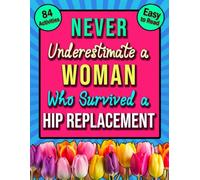 Hip Replacement Word Search: Large Print Funny After Surgery Recovery Present For Women