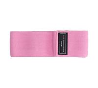 Hip Resistance Bands Pink Nonslip Lightweight Unisex Leg Workout Bands for Strength Training Yoga Pilates Beginners Polyester Latex Silk