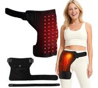 Hip Support Brace, Adjustable Thigh Support Harness, Red Light Therapy for Menopausal Women for Menopausal Pain Relief & Collagen Boost(Red Light Massage)