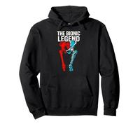 Hip Surgery The Bionic Legend Fun Mens Get Well Pullover Hoodie