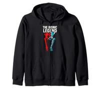 Hip Surgery The Bionic Legend Fun Mens Get Well Zip Hoodie