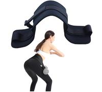 Hip thrust band, exercise the buttocks to create a hip lift, can assist dumbbell kettlebell barbell weight-bearing hip bridge hip push, suitable for men and women at home or gym, black or pink.
