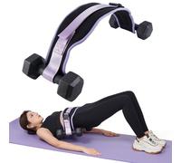 Hip Thrust Belt for Dumbbells, Kettlebells, Plates, Premium Booty Belt for Women/Men, Hip Thrust Band Resistant Padding for Hip Protection for Home Gym Accessories, Adjustable & Slip Resistant
