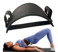 Hip Thrust Belt for Glute Bridges, Black Padded Barbell Squat Pad with Adjustable Straps, Dumbbell Weight Training for Gym or Home Workouts