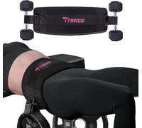 Hip Thrust Belt for Gym & Pilates,Booty Belt for Hip Thrust,Hip Belt Pad for Glute Bridge Butt Workout with Dumbbells Kettlebells for Lunges Reverse Squat (Black&Pink)