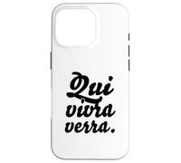 Hip Trending French Writing & Sayings: "Qui vivra verra" Case for iPhone 16 Pro